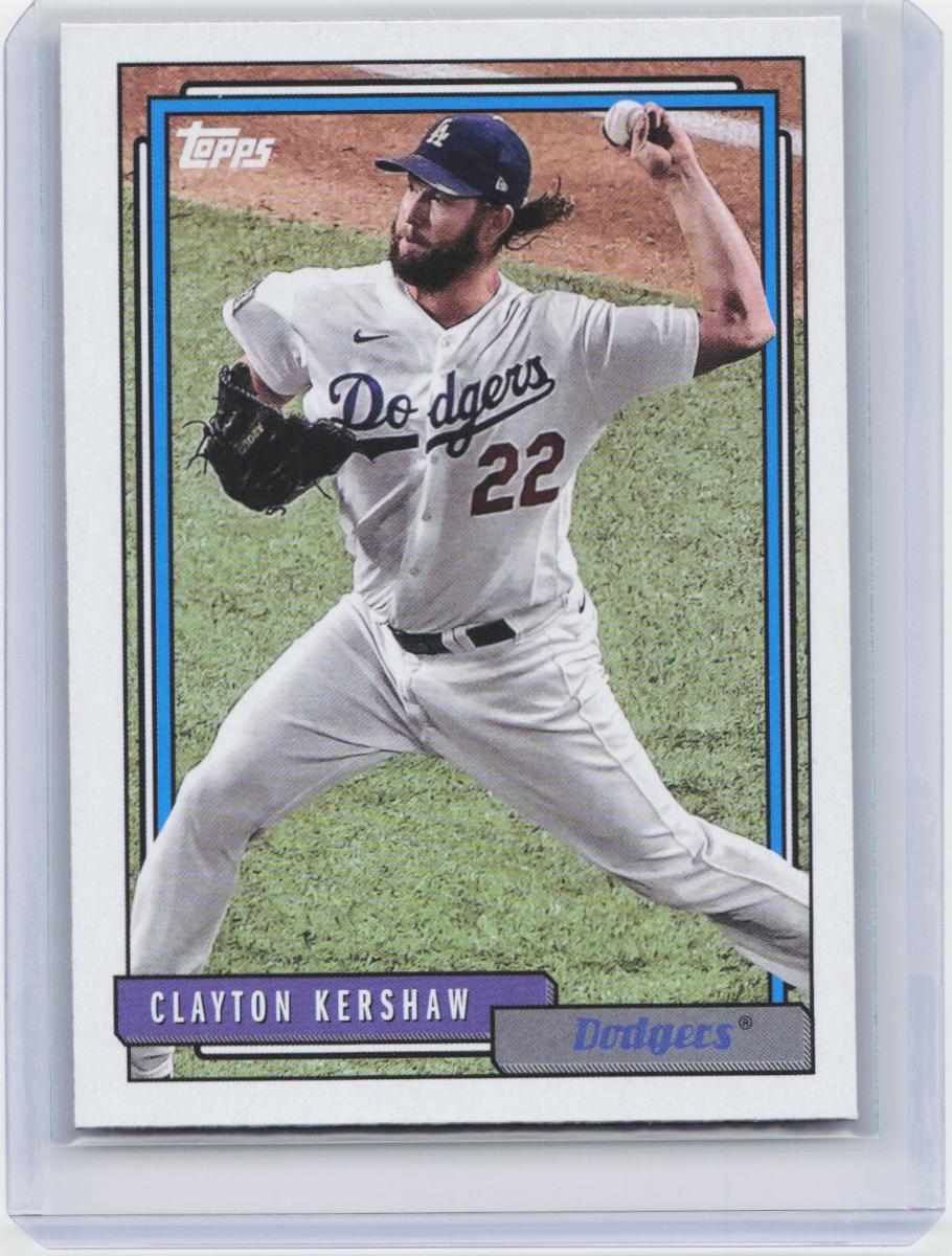 2021 Topps Update #T92-25 Clayton Kershaw 1992 Topps Redux