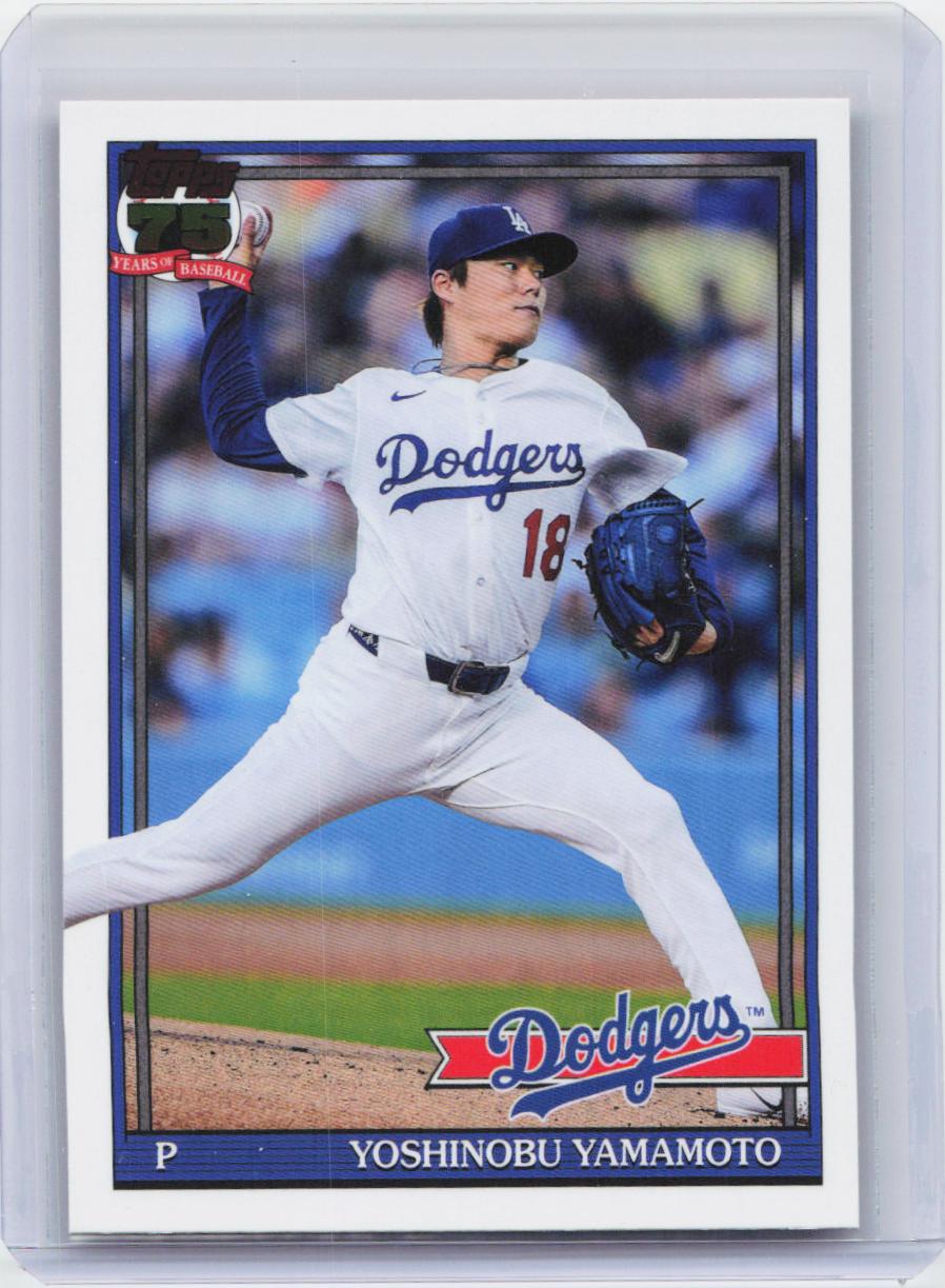 2026 Topps #T91-55 Yoshinobu Yamamoto 1991 Topps Baseball 35th Anniversary