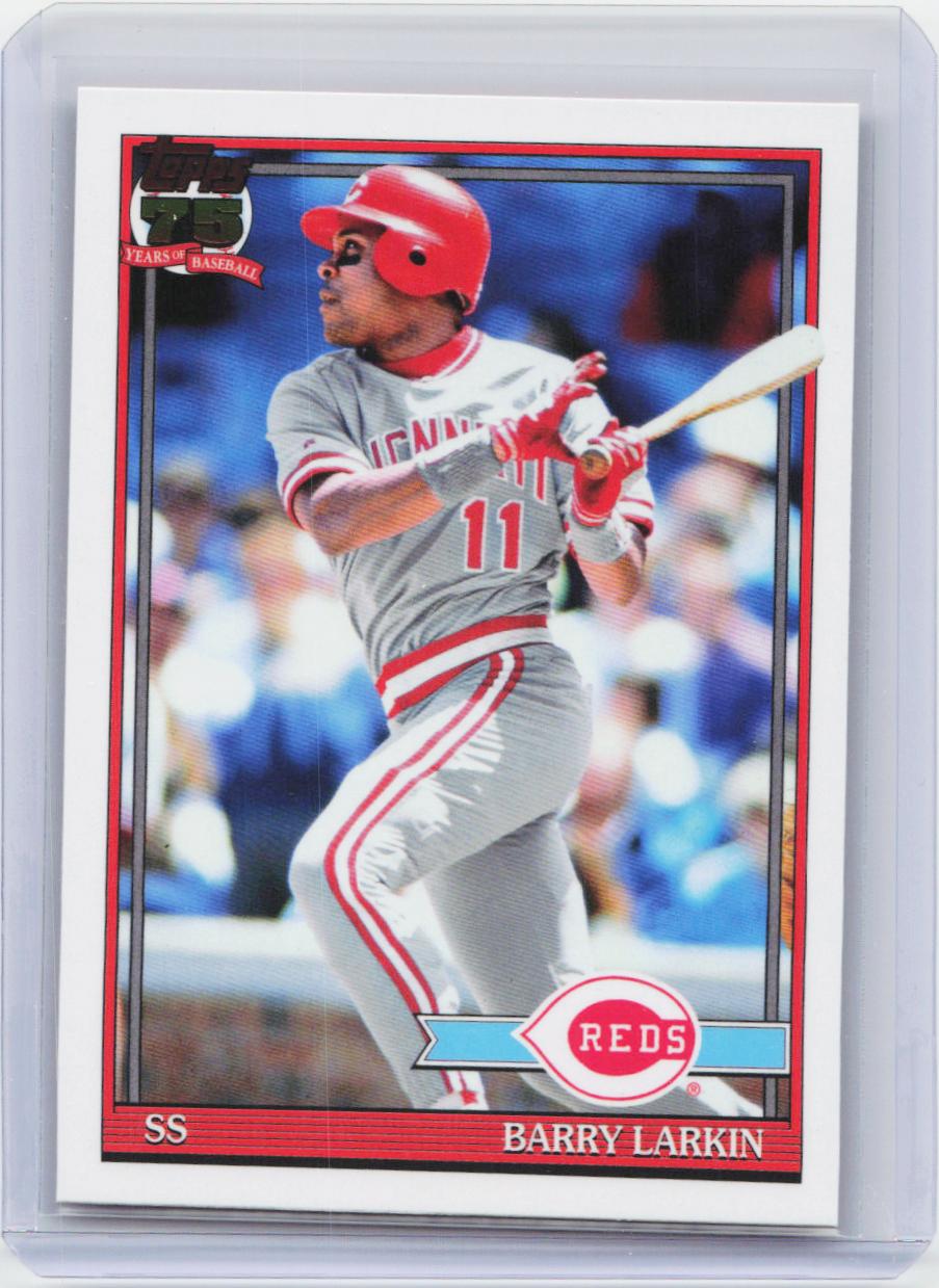 2026 Topps #T91-81 Barry Larkin 1991 Topps Baseball 35th Anniversary