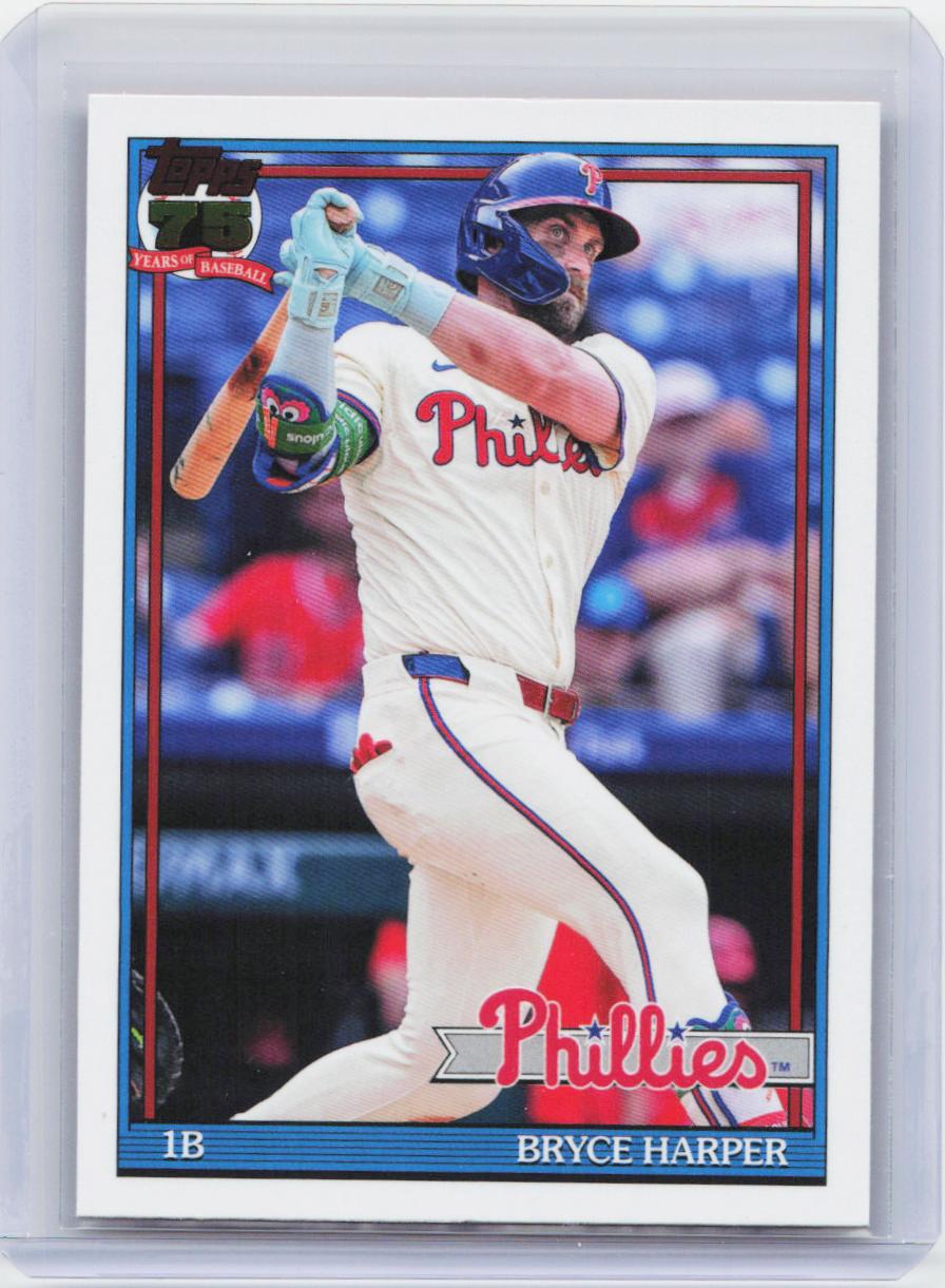 2026 Topps #T91-60 Bryce Harper 1991 Topps Baseball 35th Anniversary