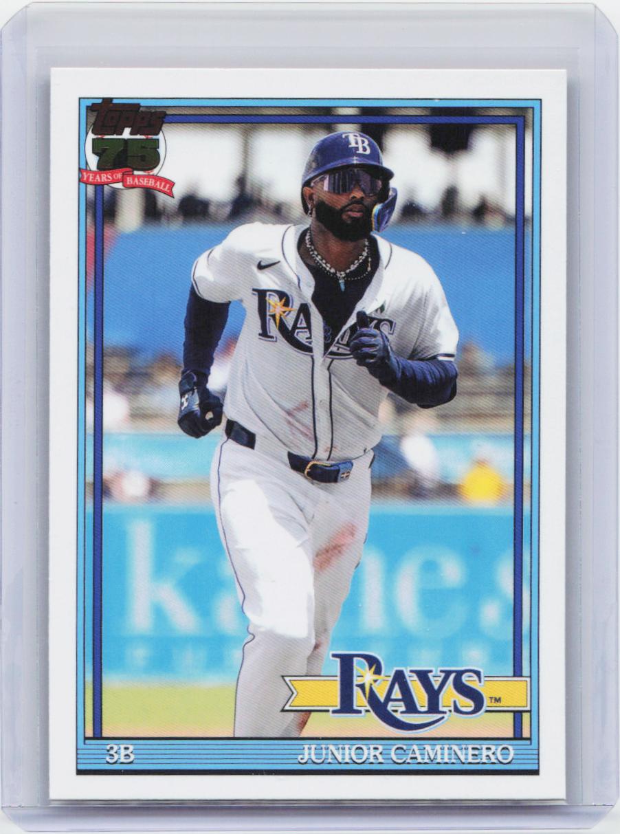2026 Topps #T91-62 Junior Caminero 1991 Topps Baseball 35th Anniversary