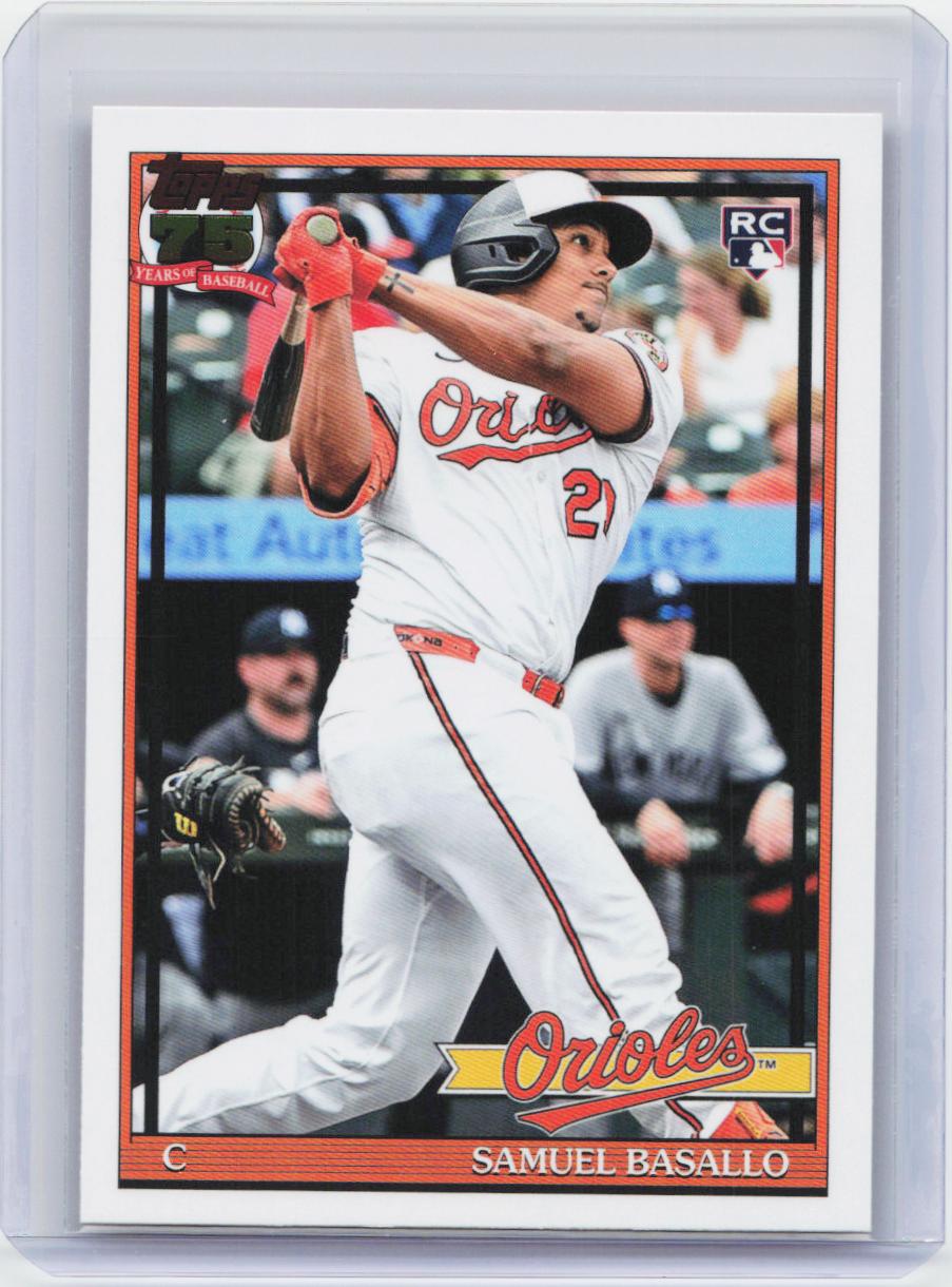 2026 Topps #T91-20 Samuel Basallo 1991 Topps Baseball 35th Anniversary