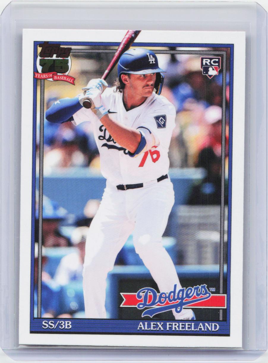 2026 Topps #T91-35 Alex Freeland 1991 Topps Baseball 35th Anniversary