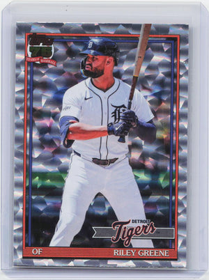 2026 Topps #T91-2 Riley Greene 1991 Topps Baseball 35th Anniversary Crackle Foil