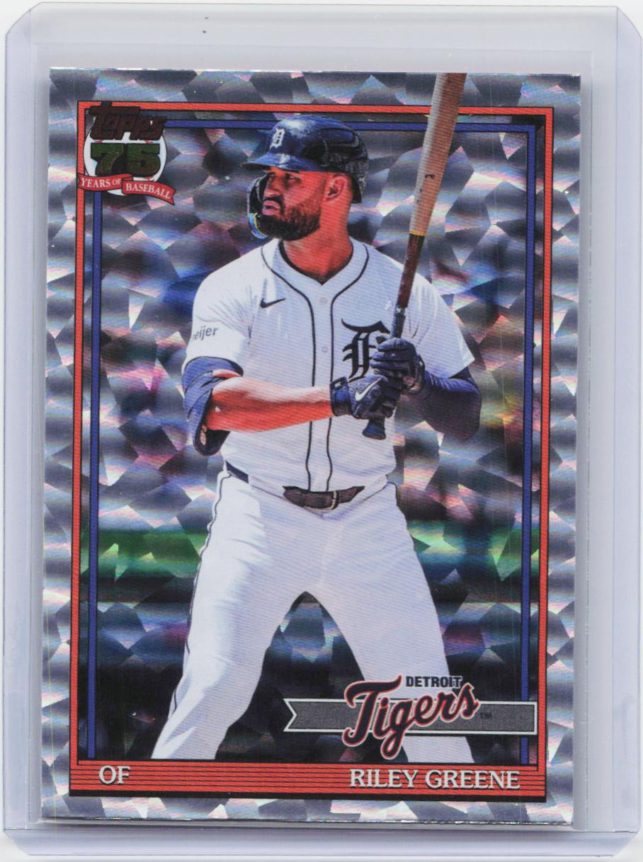 2026 Topps #T91-2 Riley Greene 1991 Topps Baseball 35th Anniversary Crackle Foil