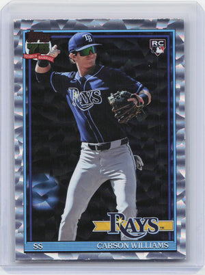 2026 Topps #T91-38 Carson Williams 1991 Topps 35th Anniversary Crackle Foil