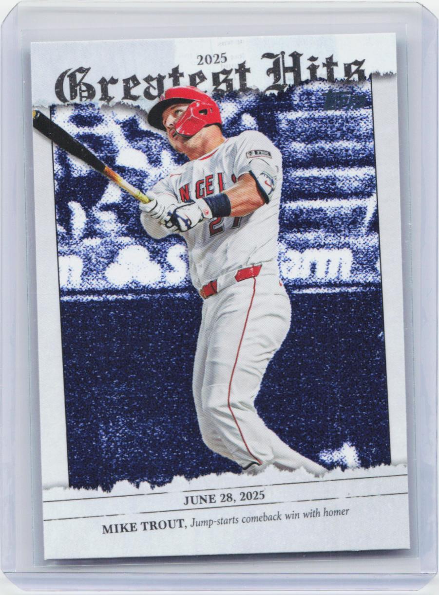 2026 Topps #GH-14 Mike Trout 2025 Greatest Hits