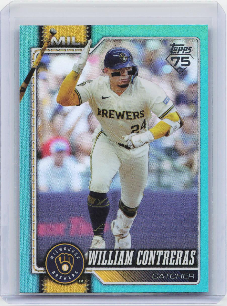 2026 Topps #192 William Contreras Aqua Rainbow Foil