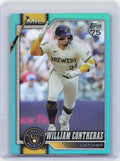 2026 Topps #192 William Contreras Aqua Rainbow Foil