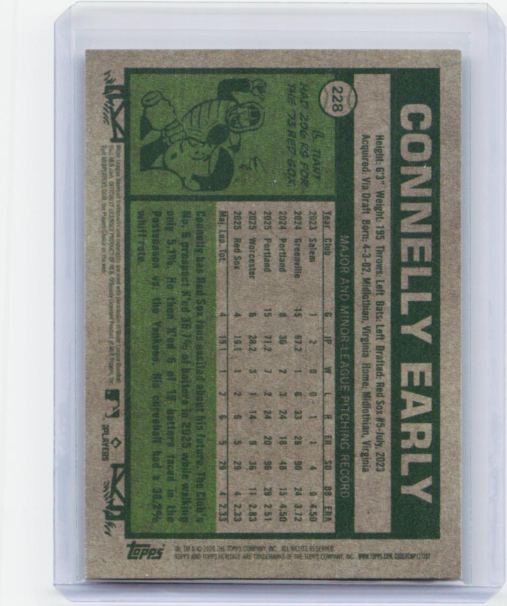 2026 Topps Heritage #228 Connelly Early