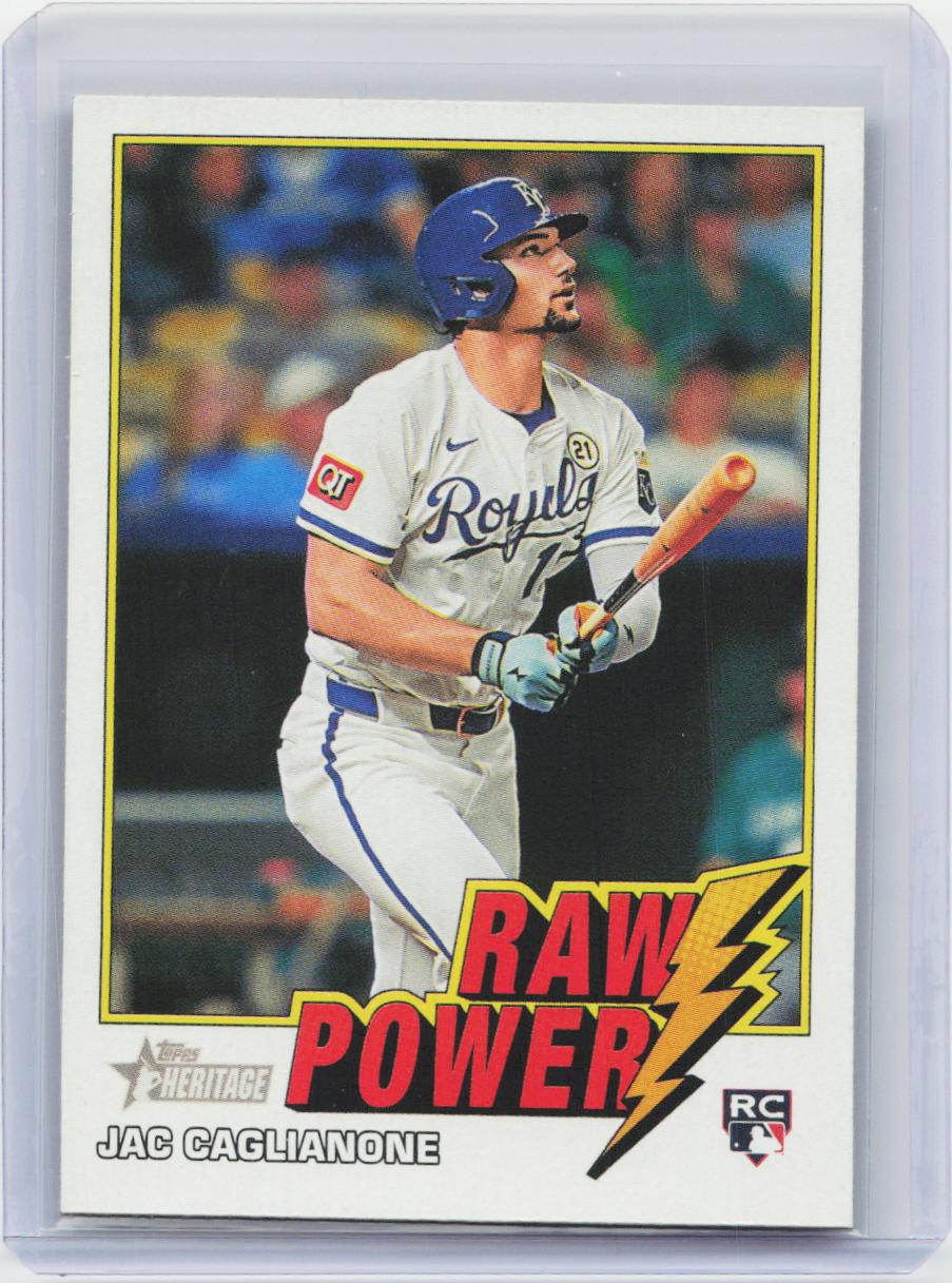 2026 Topps Heritage #RP-JC Jac Caglianone Raw Power