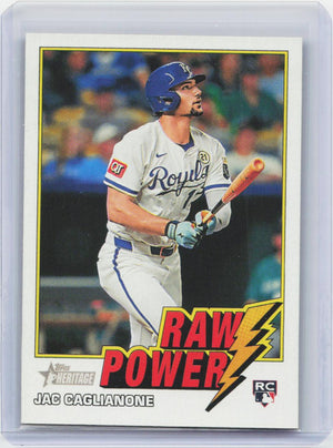 2026 Topps Heritage #RP-JC Jac Caglianone Raw Power