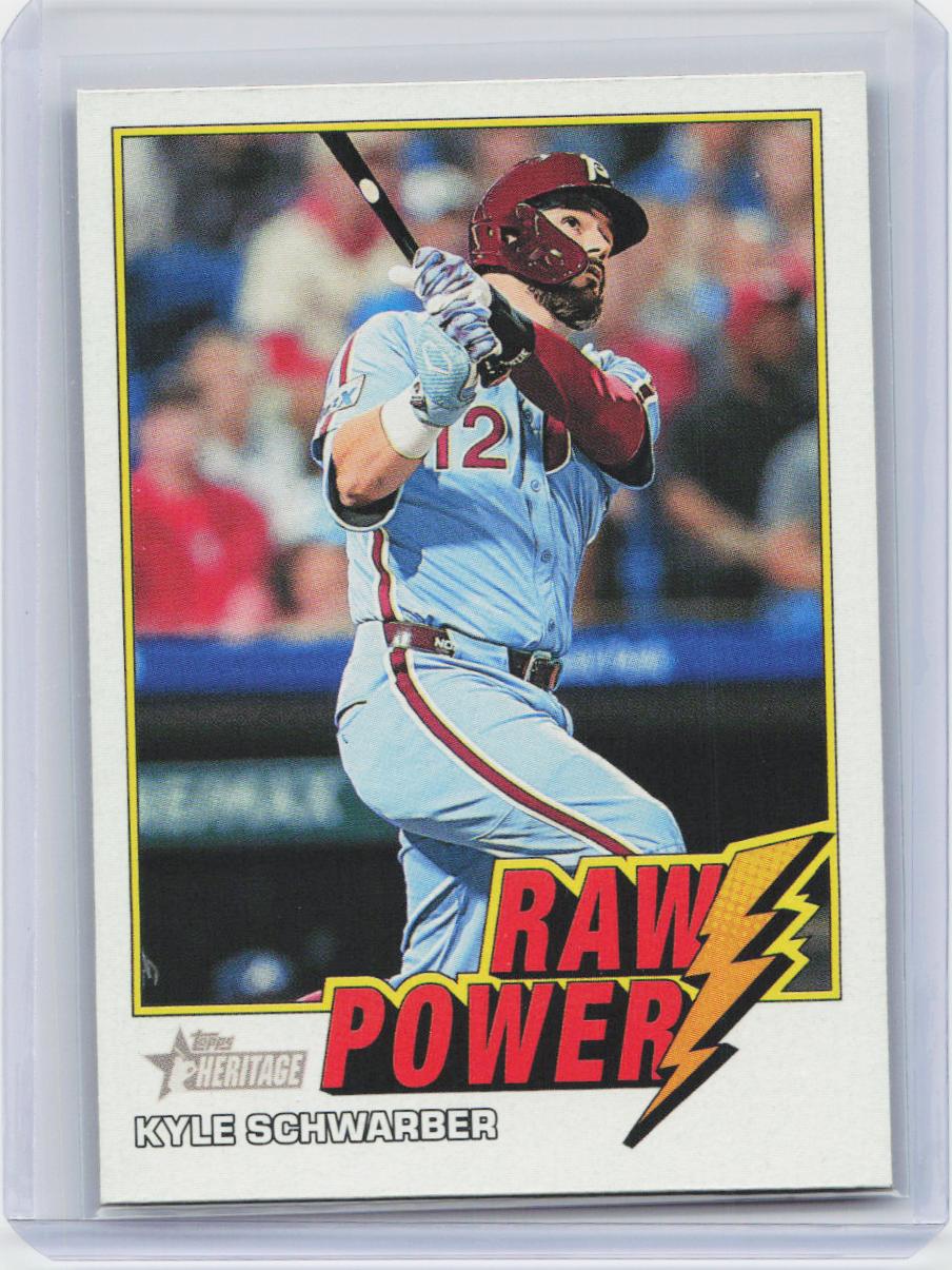2026 Topps Heritage #RP-KS Kyle Schwarber Raw Power