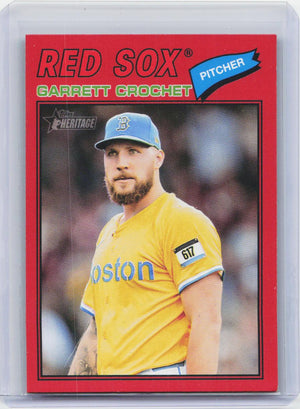 2026 Topps Heritage #23 Garrett Crochet Red