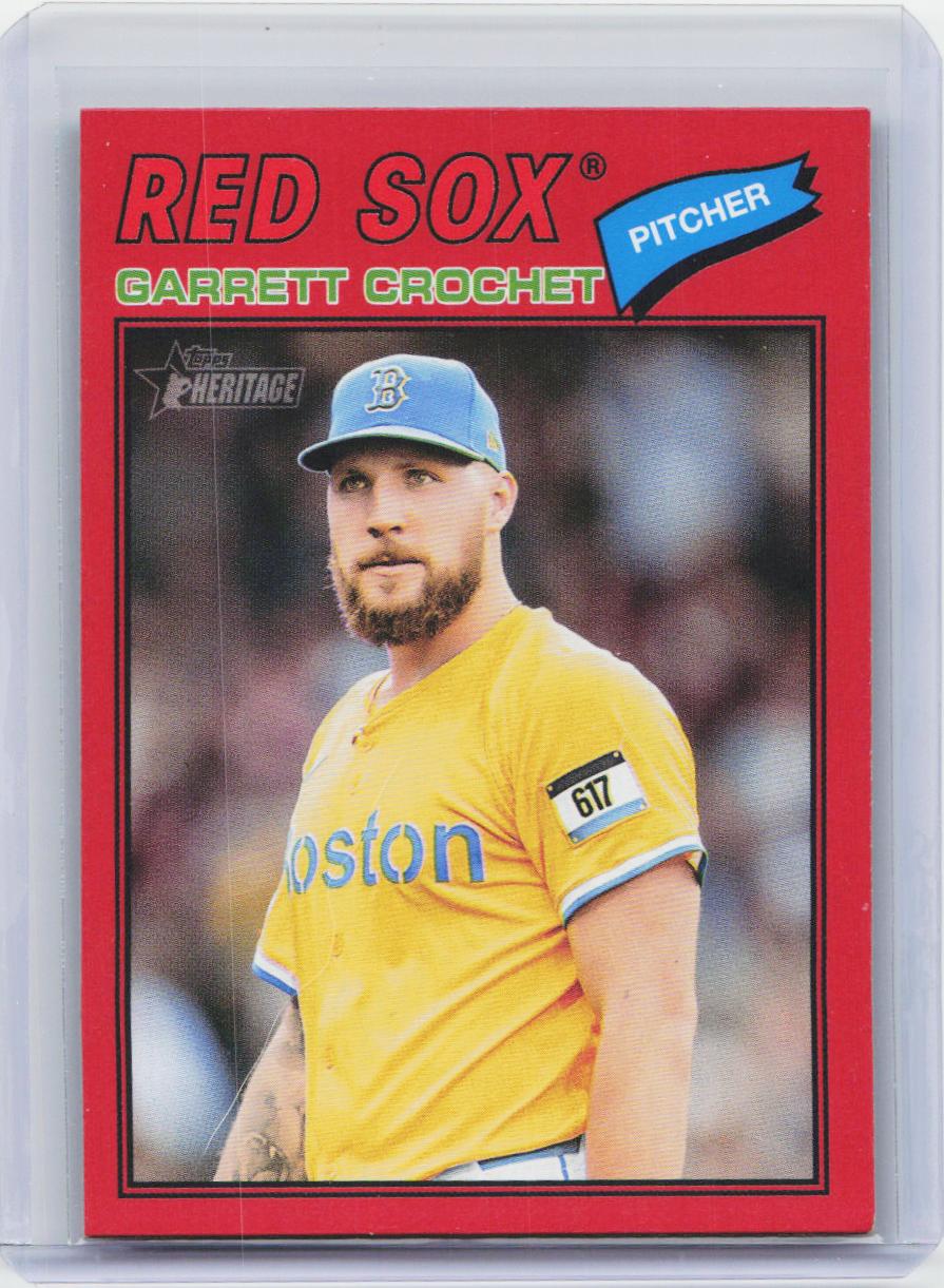 2026 Topps Heritage #23 Garrett Crochet Red