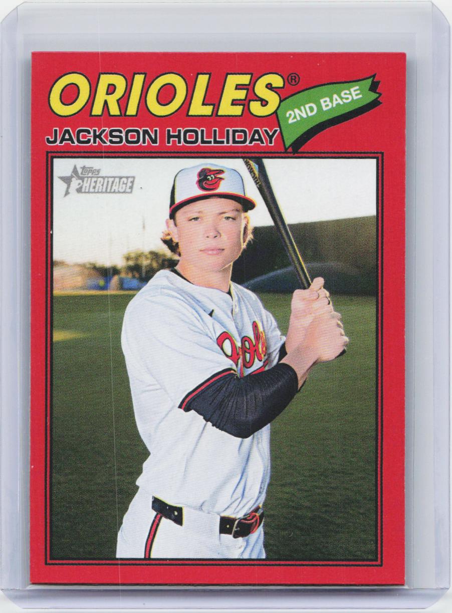 2026 Topps Heritage #218 Jackson Holliday Red