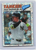 2026 Topps Heritage #196 Jazz Chisholm Jr. Chrome Silver Sparkle Refractors