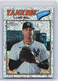 2026 Topps Heritage #123 Luis Gil Chrome Silver Sparkle Refractors