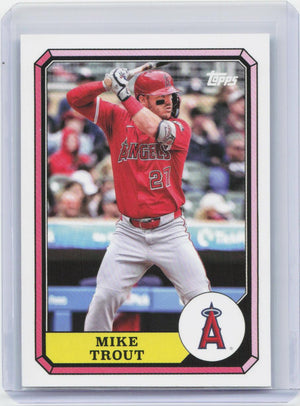 2025 Topps Archives #87BB-14 Mike Trout 1987 Topps Boardwalk and Baseball