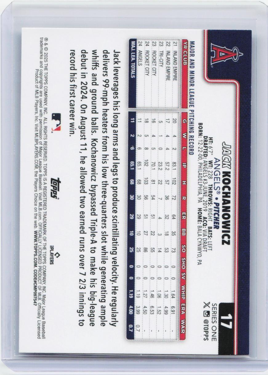 2025 Topps #17 Jack Kochanowicz Spring Training
