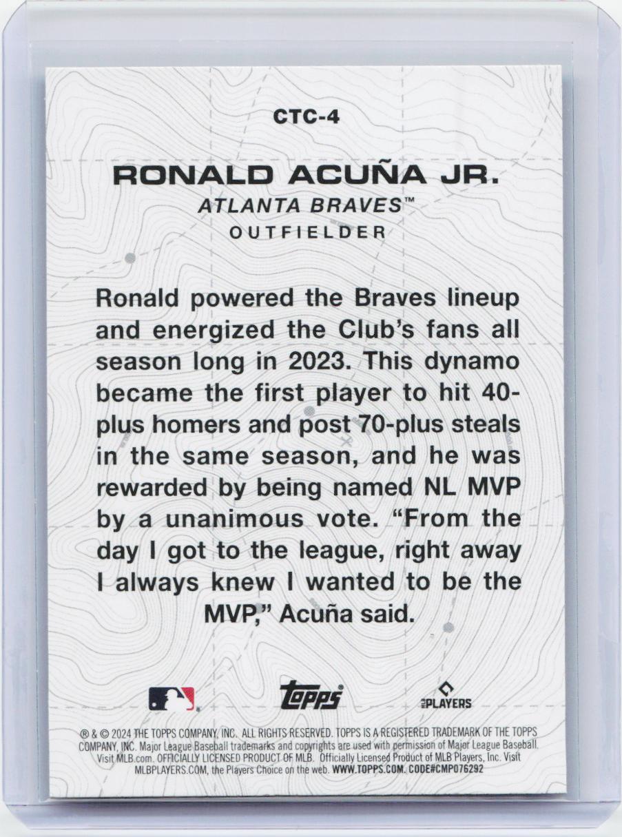 2024 Topps #CTC-4 Ronald Acuña Jr. City to City