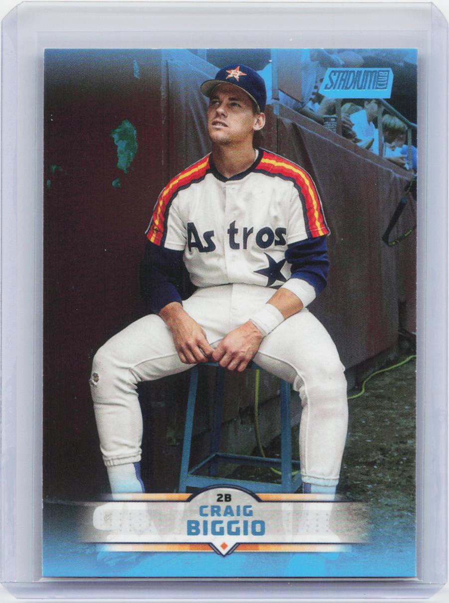 2025 Stadium Club #89 Craig Biggio Light Blue Foil