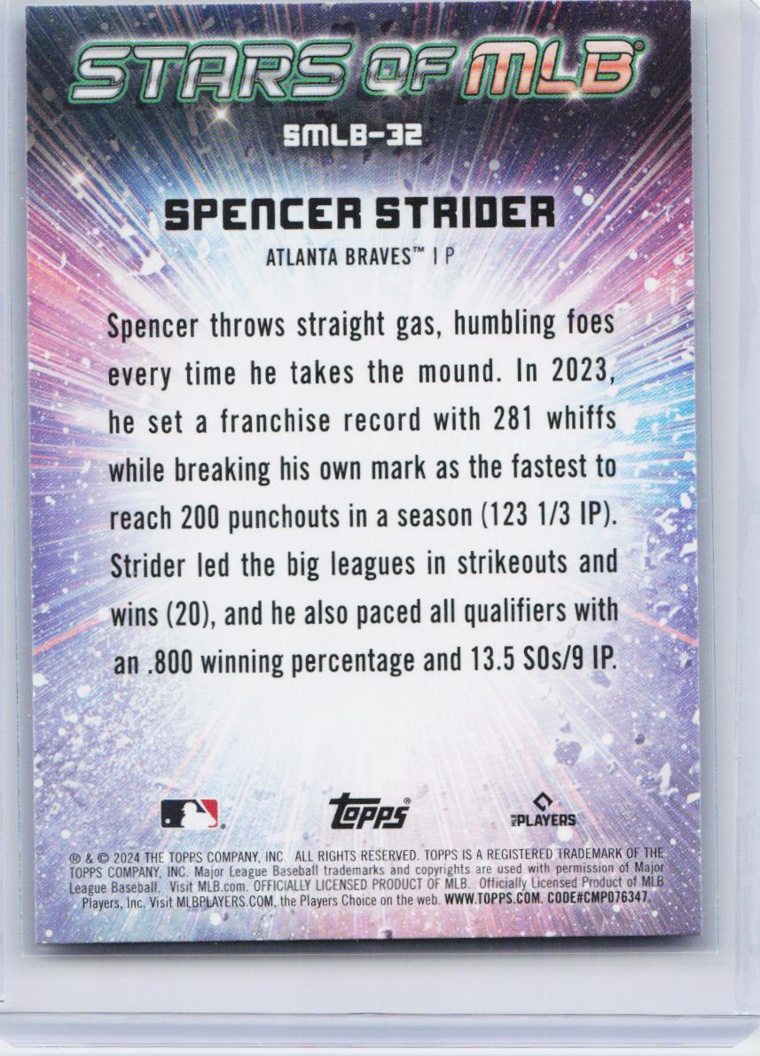 2024 Topps #SMLB-32 Spencer Strider Stars of MLB