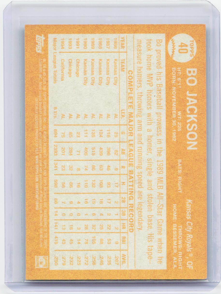 2025 Topps Archives #40b Bo Jackson