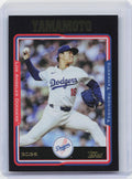 2025 Topps Archives #283 Yoshinobu Yamamoto Black Foilboard