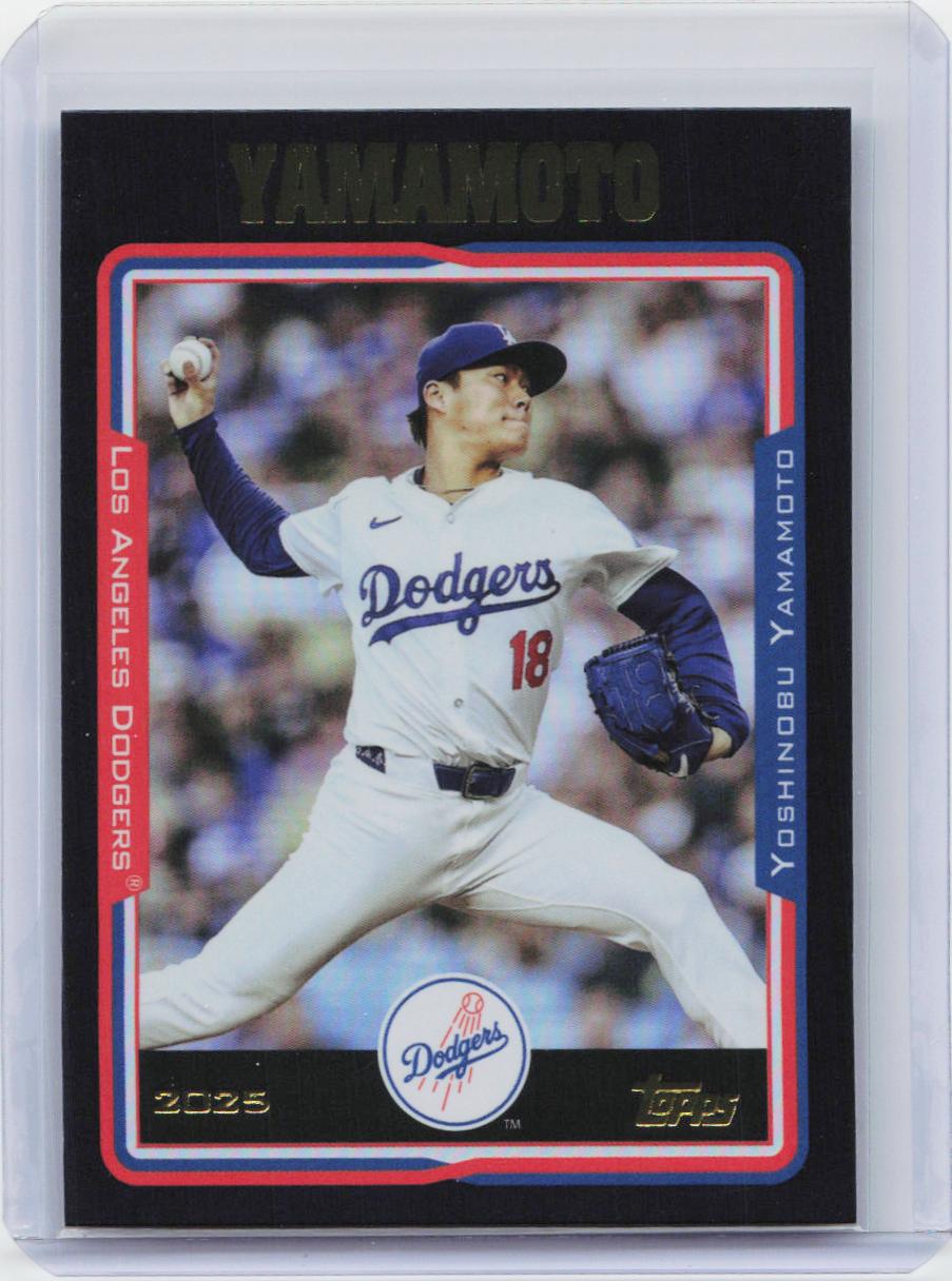 2025 Topps Archives #283 Yoshinobu Yamamoto Black Foilboard