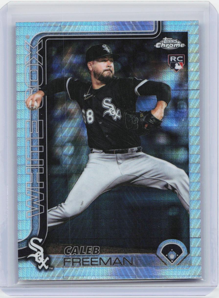 2025 Topps Chrome Update #USC124 Caleb Freeman Prism Refractors
