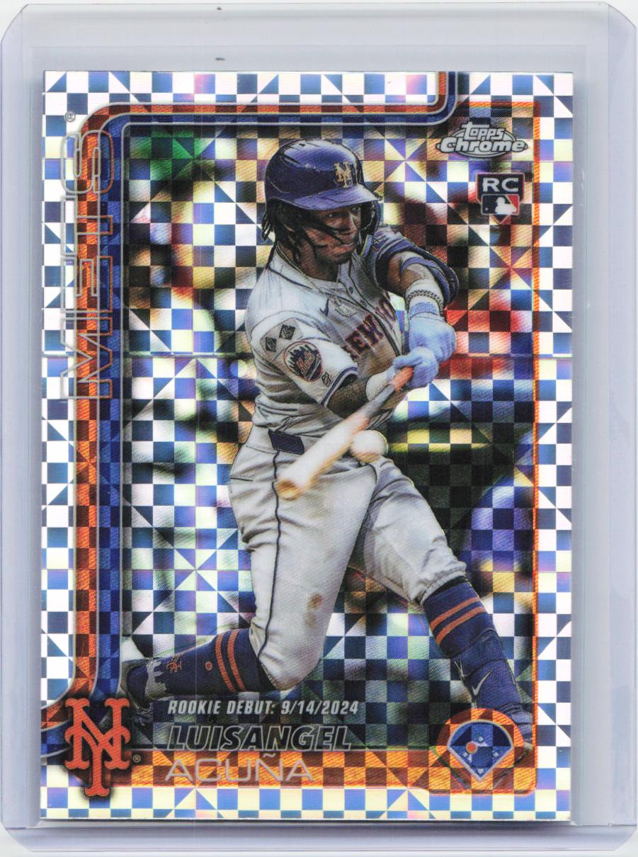 2025 Topps Chrome Update #USC53 Luisangel Acuña X-Fractors