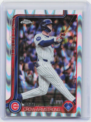 2025 Topps Chrome Update #USC76 Pete Crow-Armstrong RayWave Refractor