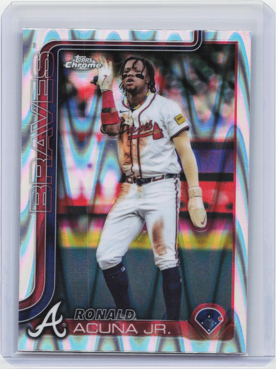 2025 Topps Chrome #257 Ronald Acuña Jr. RayWave Refractors
