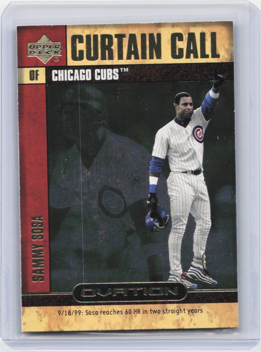 2000 Upper Deck Ovation #CC3 Sammy Sosa Curtain Calls