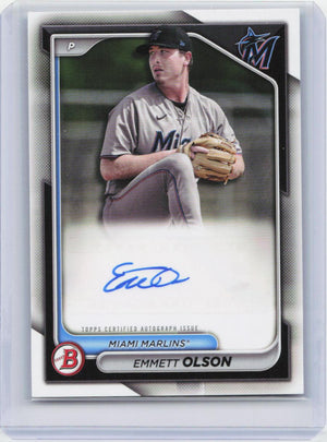 2024 Bowman #PPRA-EO Emmett Olson Prospect Autographs