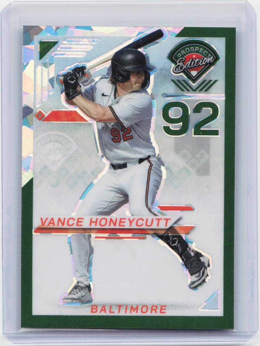 2025 Panini Prospect Edition #16 Vance Honeycutt Holo Prospect - Green Ice /149