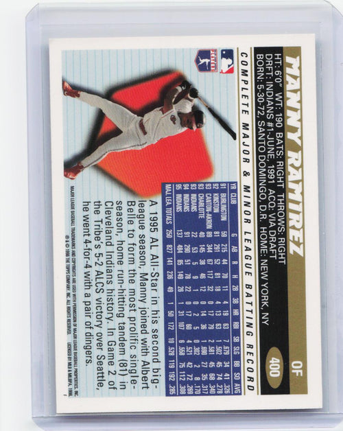 1996 Topps #400 Manny Ramirez