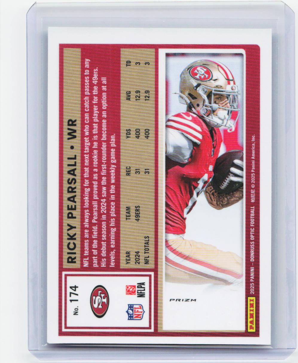 2025 Donruss Optic #174 Ricky Pearsall Holo