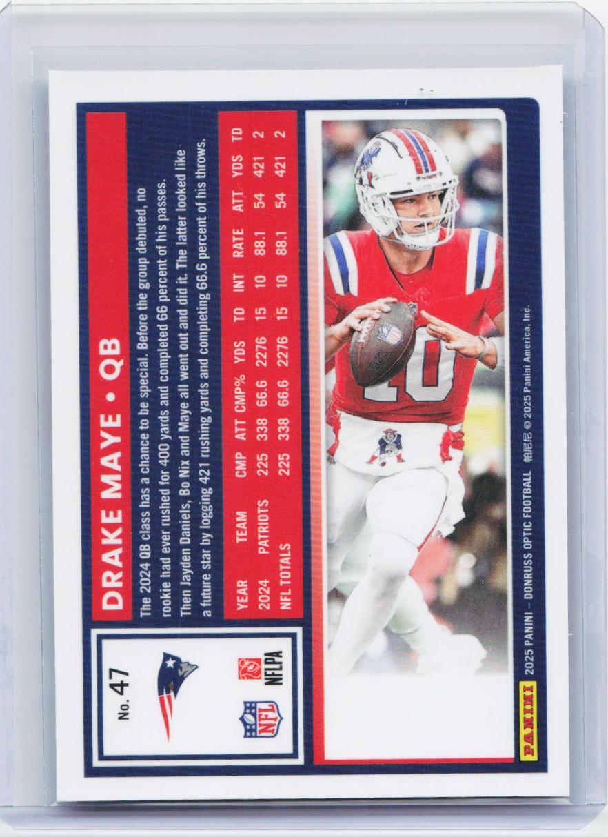 2025 Donruss Optic #47 Drake Maye