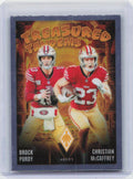 2024 Panini Phoenix #TT-SF Brock Purdy / Christian McCaffrey Treasured Tandems