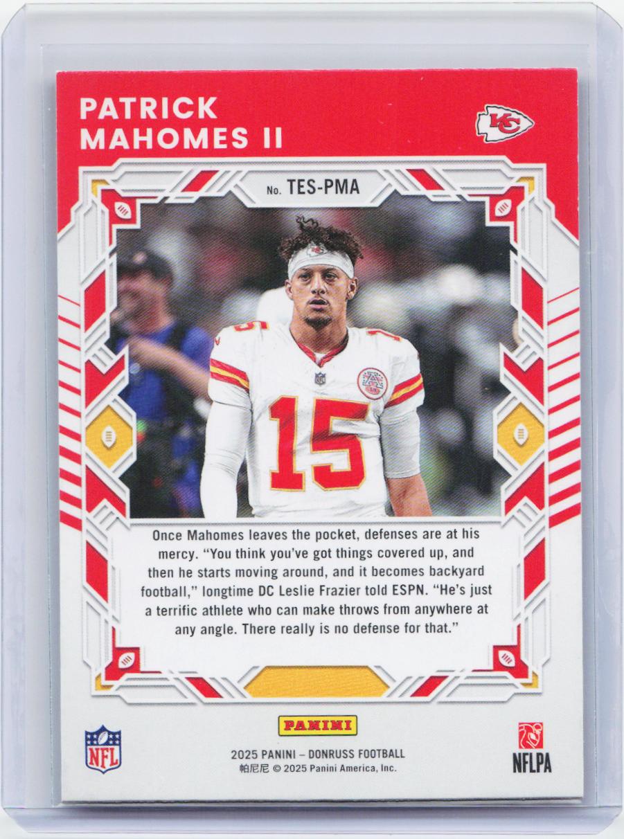 2025 Donruss #TES-PMA Patrick Mahomes II The Elite Series
