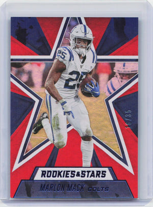 2020 Panini Rookies & Stars #29 Marlon Mack Red & Blue #/35