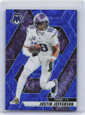 2025 Panini Mosaic #19 Justin Jefferson Blue Scope