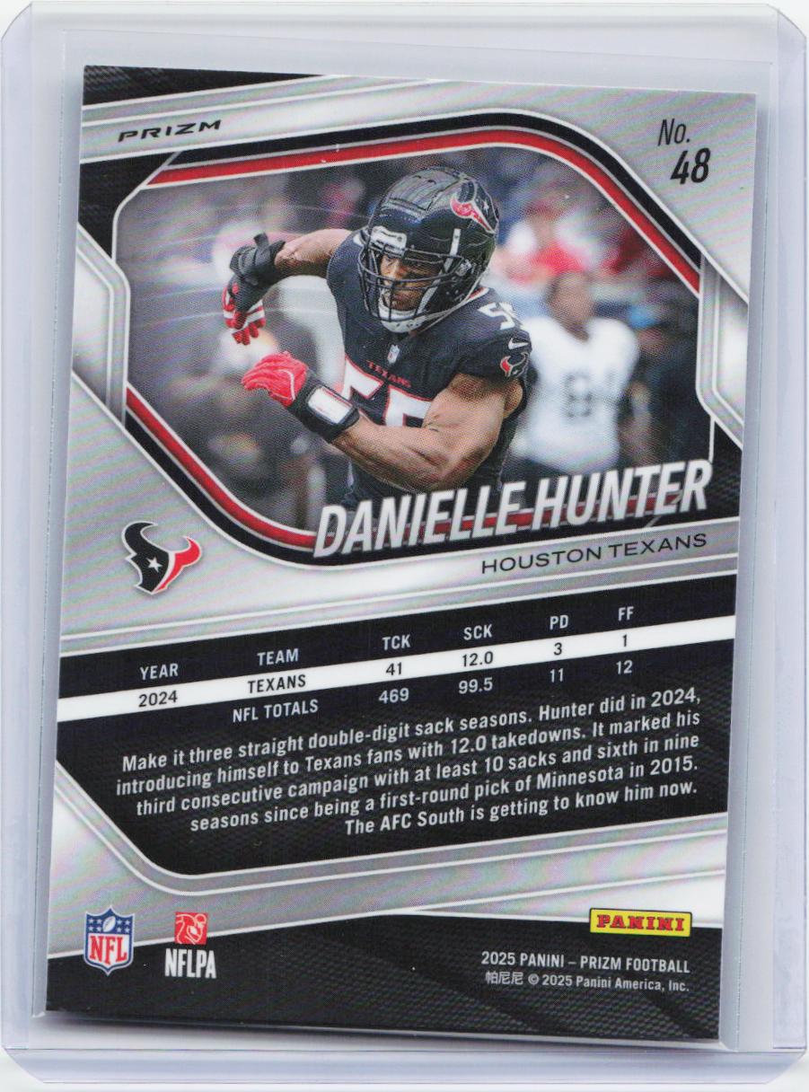 2025 Panini Prizm #48 Danielle Hunter Silver