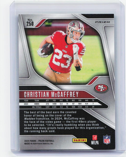 2024 Panini Prizm #250 Christian McCaffrey Green