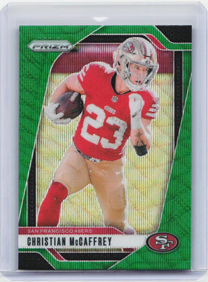 2024 Panini Prizm #250 Christian McCaffrey Green