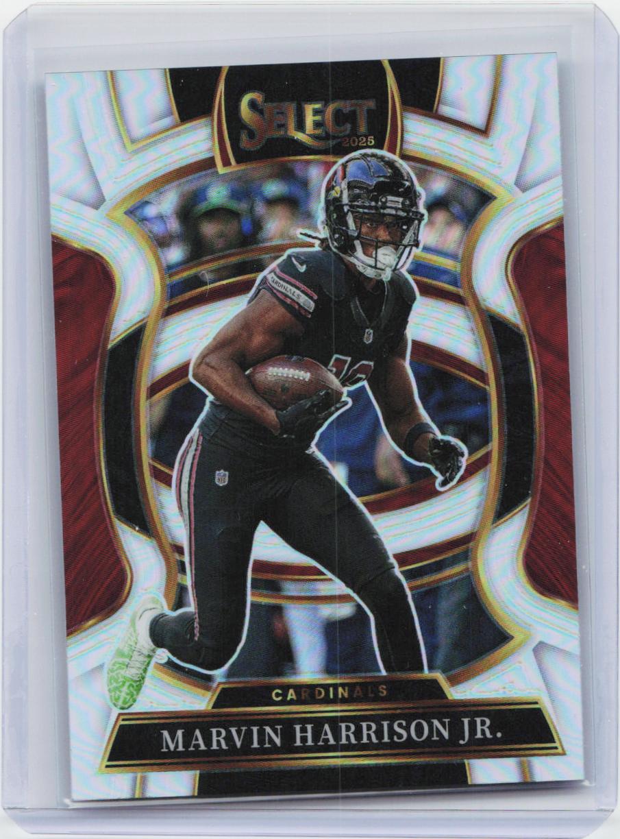 2025 Panini Select #22 Marvin Harrison Jr. Silver Prizm