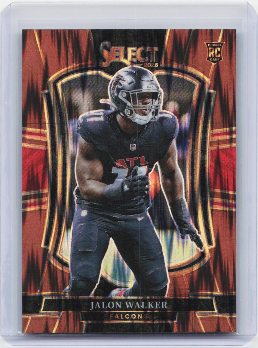 2025 Panini Select #146 Jalon Walker Copper Prizm Shock #/899