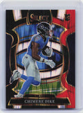 2025 Panini Select #27 Chimere Dike Black and Red Prizm Shock